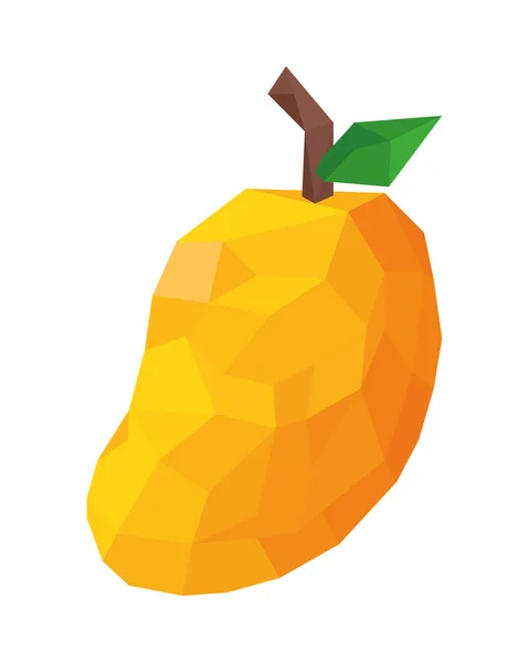Mango low poly — Stockový vektor
