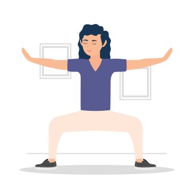 Yoga yapan kız