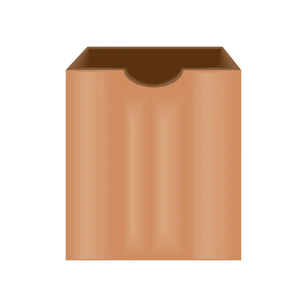 Paper bag vector icon — Stock Vector