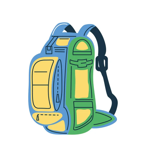 Seyahat sırt çantası simgesi — Stok Vektör