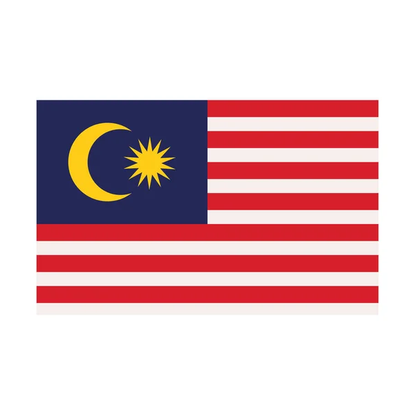 Malaysia flag national — Stock Vector