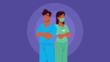 Birkaç hemşire işçi karakteri