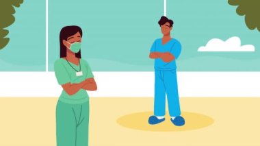 iki hemşire işçi karakteri