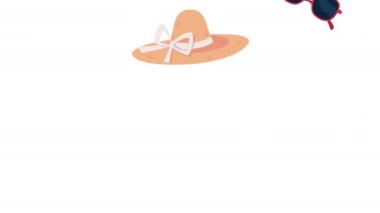 Yaz sezonu motifi animasyonu