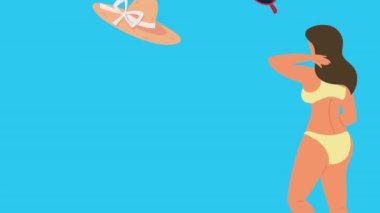 summer season pattern animation