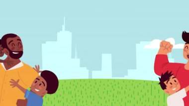happy fathers day animation