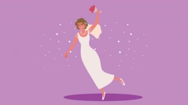 elegant married woman standing characters