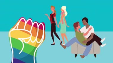 lgtbi komunite bayrak animasyonu