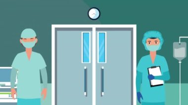 Cerrahlar çift karakterli animasyon