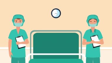 Cerrahlar çift karakterli animasyon