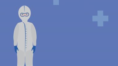 medical biosafety doctor character animation