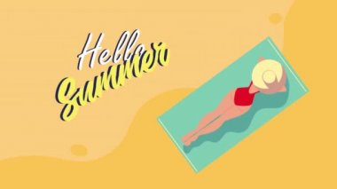 Merhaba yazlık animasyon.