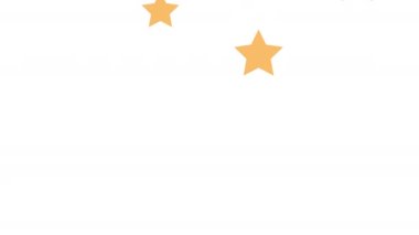 Altın yıldız desenli animasyon