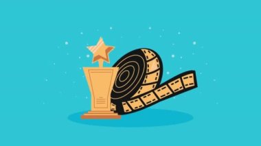 Sinema kayıt rulo animasyonu