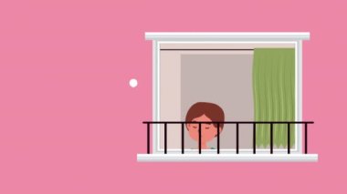 Pencerelerdeki adam karantina karakteri