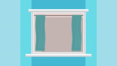 Penceredeki kadın karantina karakteri