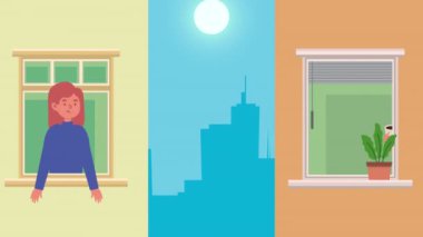 Penceredeki kızlar karakterleri karantinaya alıyor