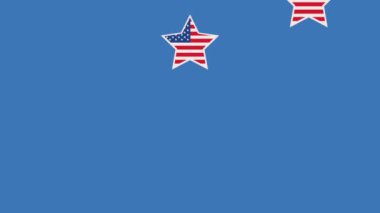 ABD yıldız desenli animasyon