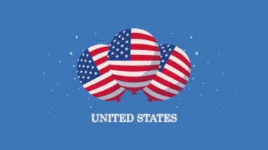 Birleşik Devletler balonlarla harf helyum