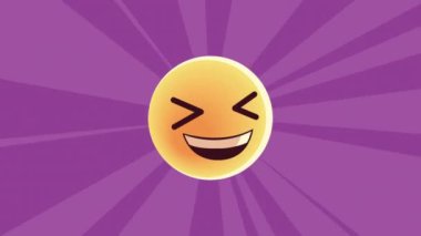 Mutlu duygu simgesi karakter canlandırması