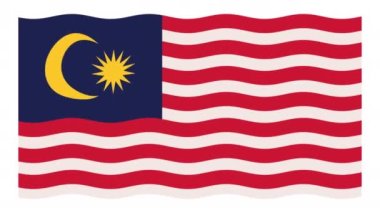 malaysia flag waving animation