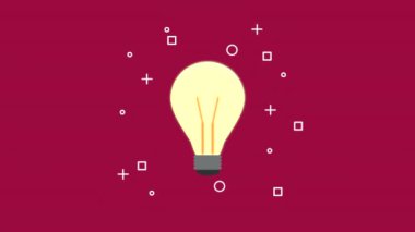 ampul ışığı fikri canlandırması