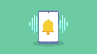 akıllı telefon aygıtı teknoloji animasyonu