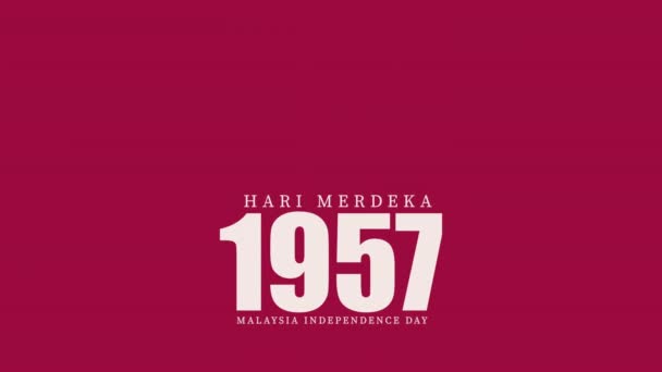 1957 Hari merdeka 활기찬 기념행사 — 비디오