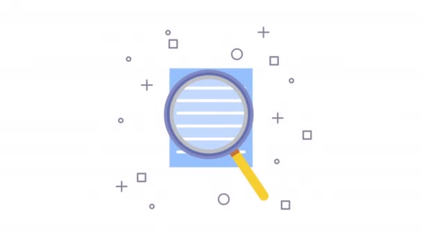Search magnifying glass animation — Stok video