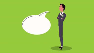 elegant marrried man character animation