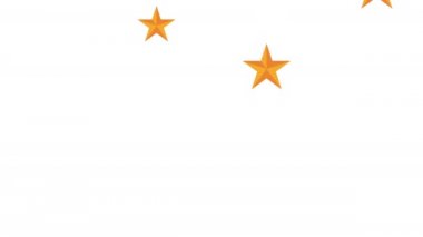 Altın yıldız desenli animasyon