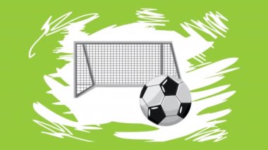 soccer sport balloon and arch