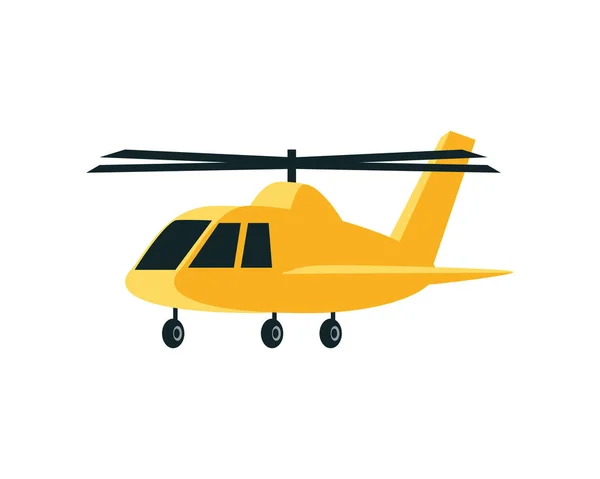Icono de transporte en helicóptero — Vector de stock
