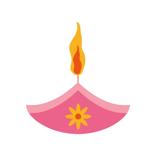 Diya lamp licht — Stockvector