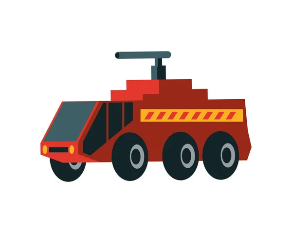Camiones de bomberos en el aeropuerto — Vector de stock