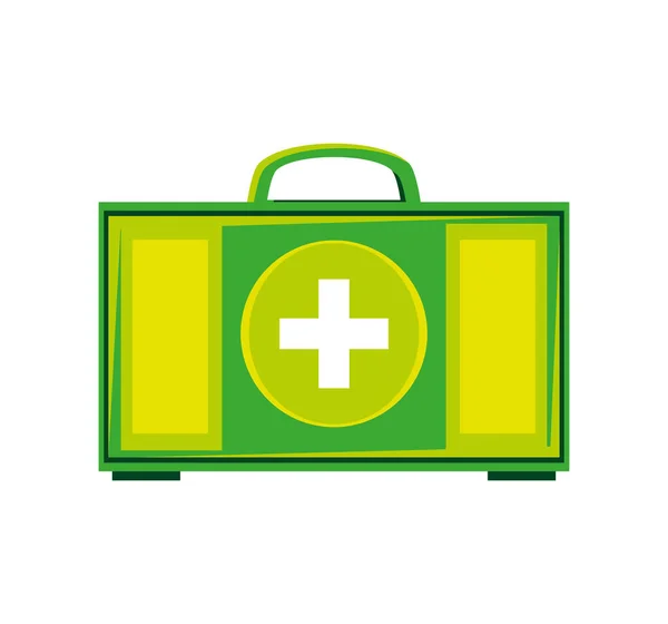 Medical kit first aid — Stock Vector