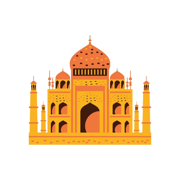 Taj mahal tempel — Stockvector