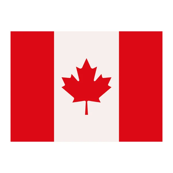 Значок флага Канады — стоковый вектор