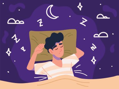 Adam uyuyor, iyi geceler.