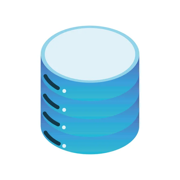 Database center icon — Stok Vektör