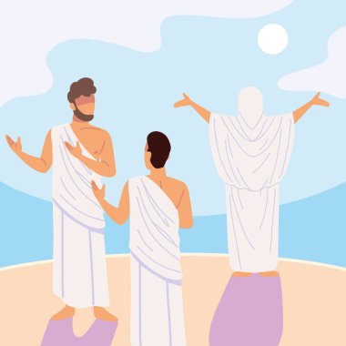 İnsanlar İslami hacılar