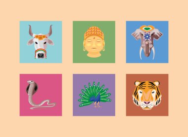 Buda ve Hint hayvanları.