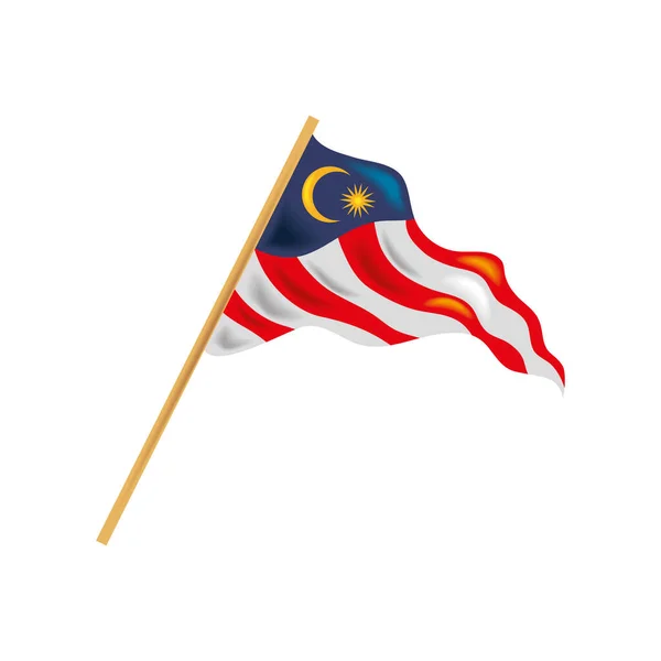 Symbolen för malaysisk flagg — Stock vektor
