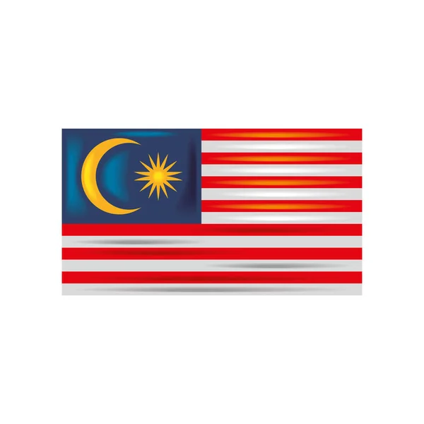 Bendera nasional malaysian - Stok Vektor