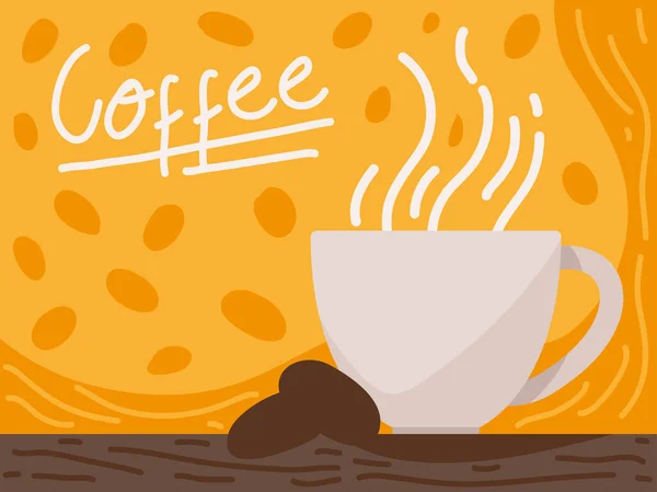 Café bebida quente — Vetor de Stock