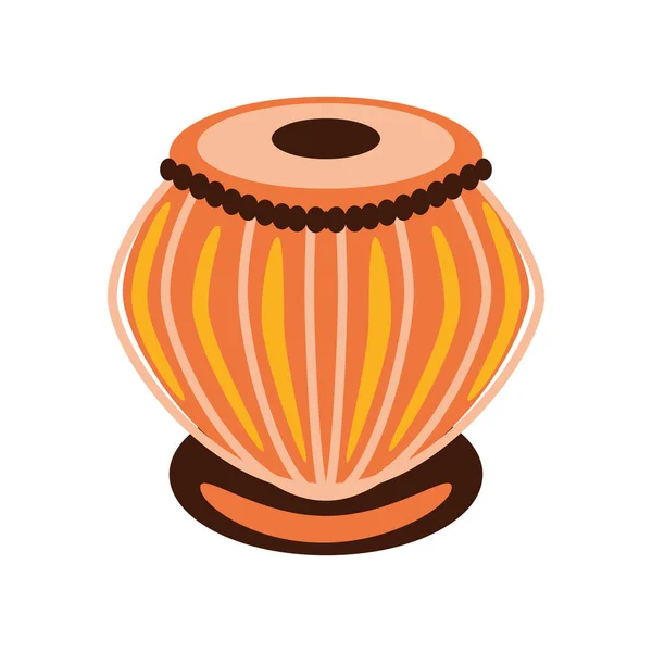 India tambor instrumento —  Vetores de Stock