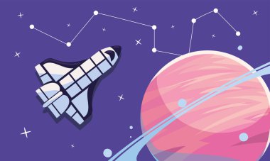 uzay gemisi ve gezegen