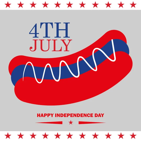 Heureux USA jour de l'indépendance — Image vectorielle