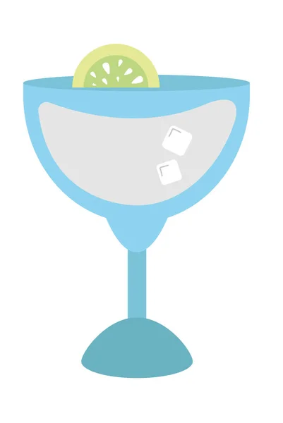 Tequila drink and lime — Vector de stock