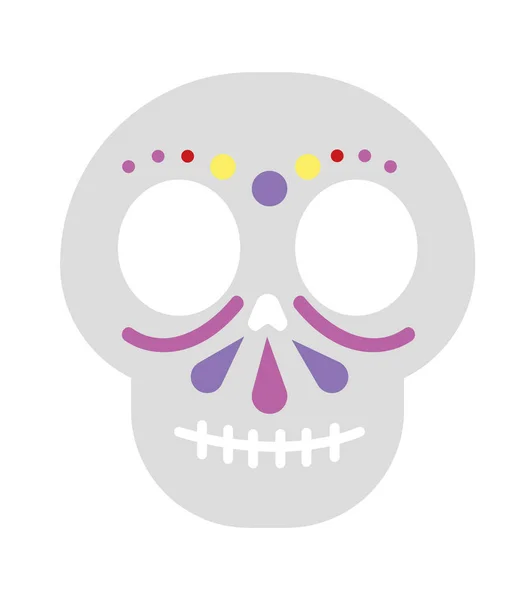 砂糖の頭蓋骨メキシコ人 — ストックベクタ